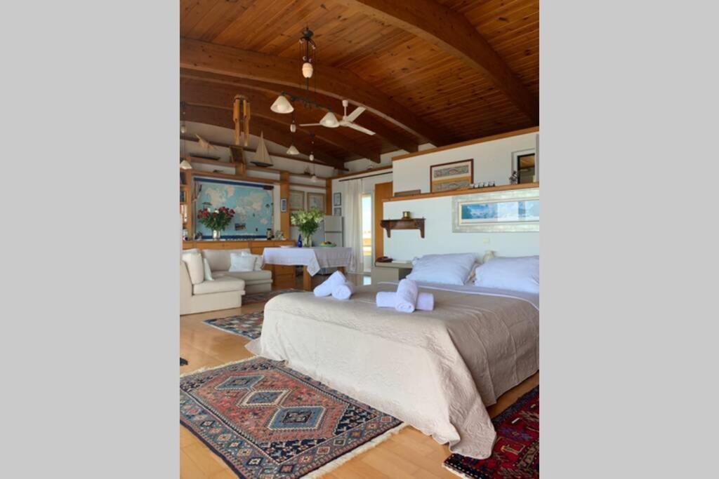 360º Suite With Endless Views To The Ionian Sea Mytikas  Dış mekan fotoğraf
